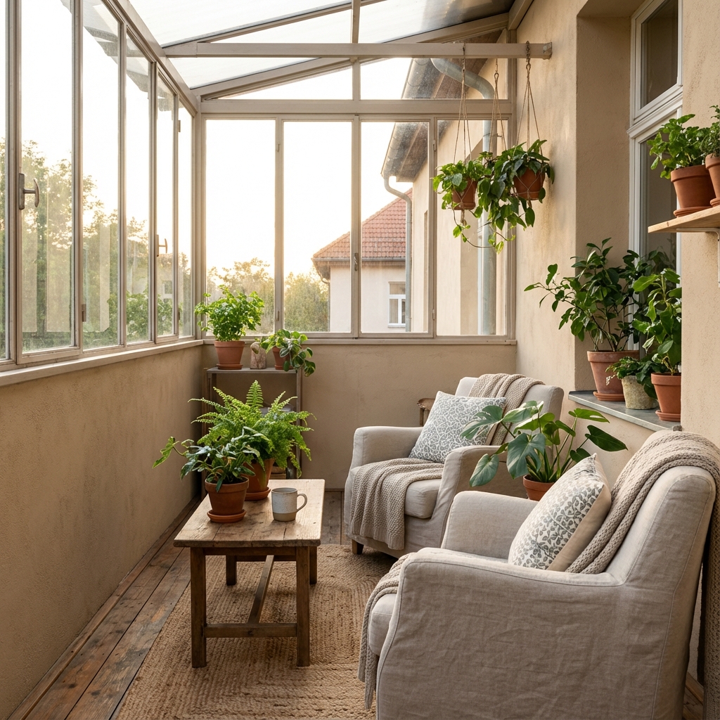 Realizácia zasklenia - žltá lodžia