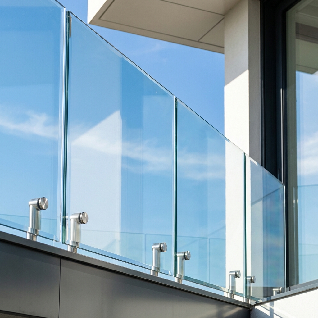 Detail bezrámového systému